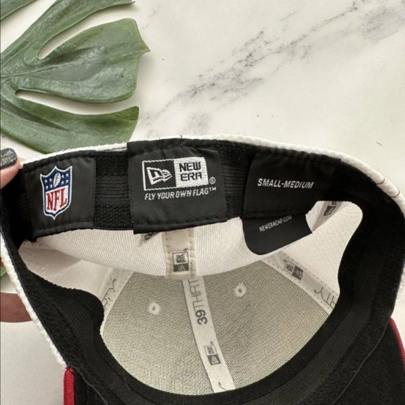 New Era Arizona Cardinals NFL Team Fitted Hat Size S-M White Red 39Thirty - Picture 4 of 5